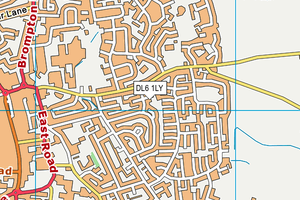 DL6 1LY map - OS VectorMap District (Ordnance Survey)
