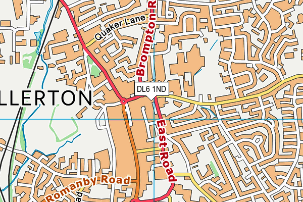 DL6 1ND map - OS VectorMap District (Ordnance Survey)