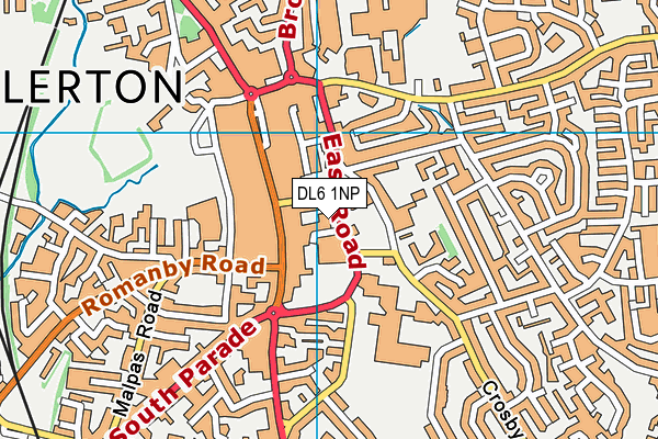 Body Talk Health And Fitness (Closed) map (DL6 1NP) - OS VectorMap District (Ordnance Survey)
