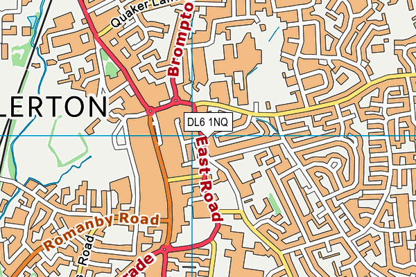 DL6 1NQ map - OS VectorMap District (Ordnance Survey)