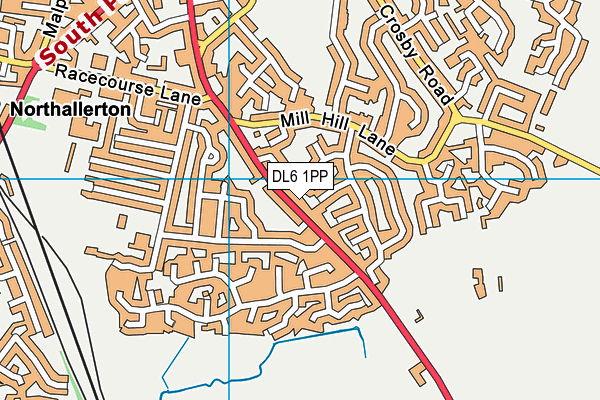DL6 1PP map - OS VectorMap District (Ordnance Survey)