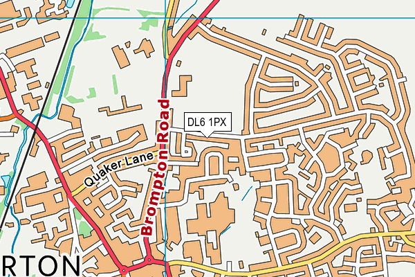 DL6 1PX map - OS VectorMap District (Ordnance Survey)