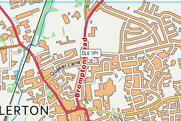 DL6 1PY map - OS VectorMap District (Ordnance Survey)