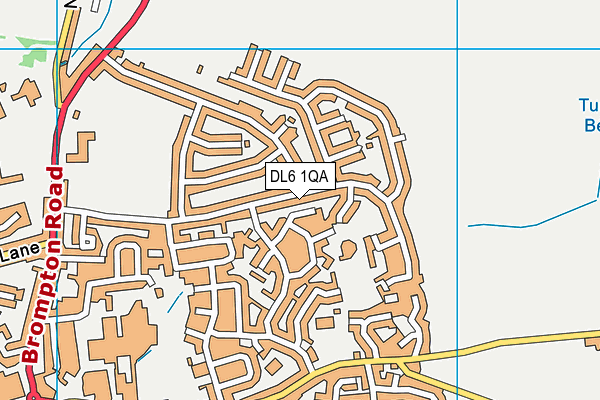 DL6 1QA map - OS VectorMap District (Ordnance Survey)