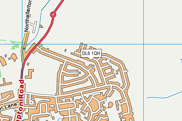 DL6 1QH map - OS VectorMap District (Ordnance Survey)