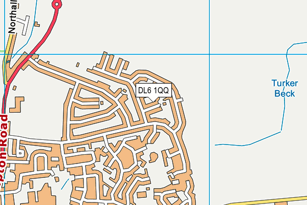 DL6 1QQ map - OS VectorMap District (Ordnance Survey)
