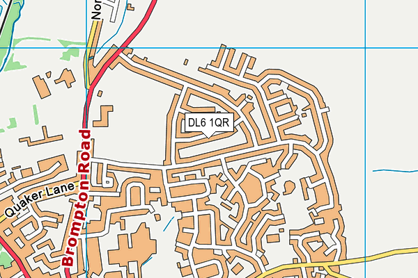 DL6 1QR map - OS VectorMap District (Ordnance Survey)