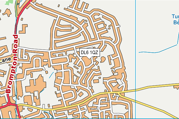 DL6 1QZ map - OS VectorMap District (Ordnance Survey)