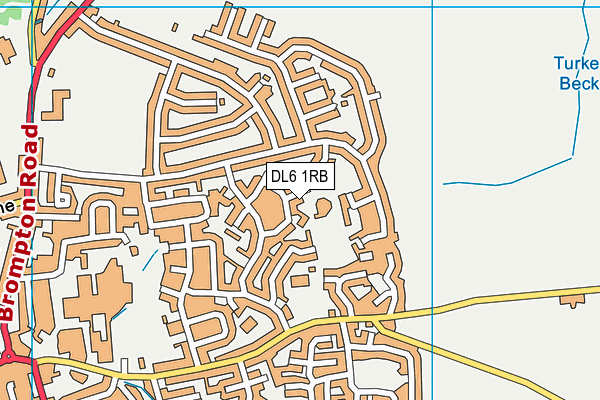 Alverton Primary School map (DL6 1RB) - OS VectorMap District (Ordnance Survey)