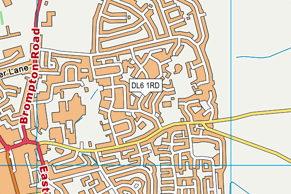 DL6 1RD map - OS VectorMap District (Ordnance Survey)