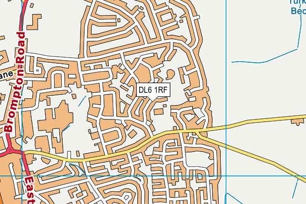 DL6 1RF map - OS VectorMap District (Ordnance Survey)