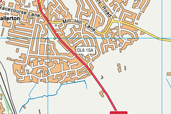 DL6 1SA map - OS VectorMap District (Ordnance Survey)