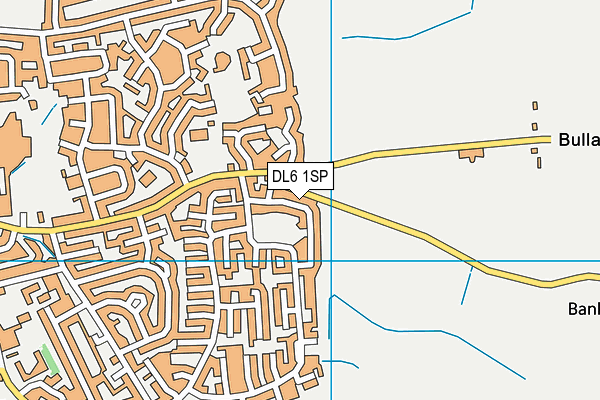 DL6 1SP map - OS VectorMap District (Ordnance Survey)