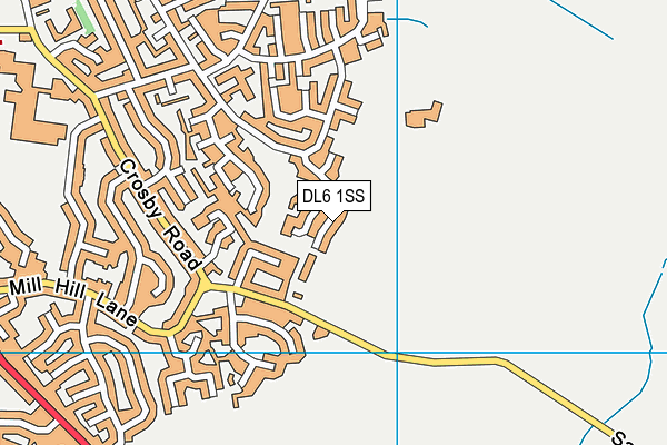 DL6 1SS map - OS VectorMap District (Ordnance Survey)