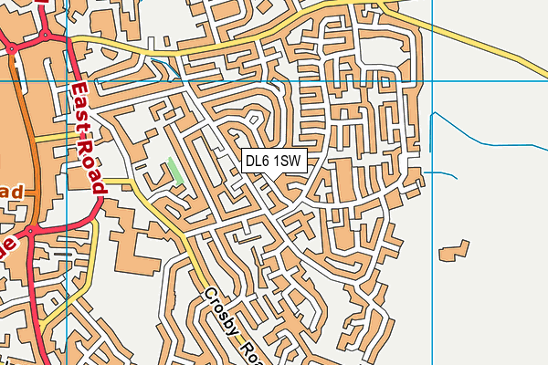 DL6 1SW map - OS VectorMap District (Ordnance Survey)