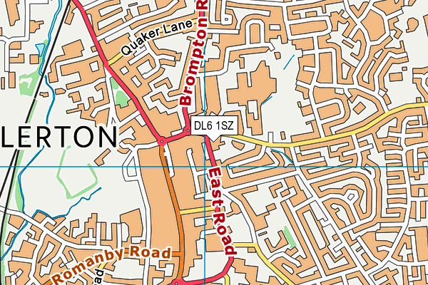 Hambleton/Richmondshire Pupil Referral Service map (DL6 1SZ) - OS VectorMap District (Ordnance Survey)