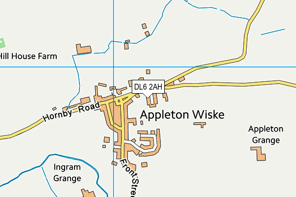 DL6 2AH map - OS VectorMap District (Ordnance Survey)