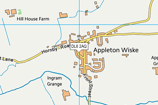 DL6 2AQ map - OS VectorMap District (Ordnance Survey)