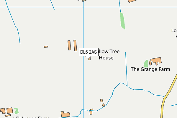 DL6 2AS map - OS VectorMap District (Ordnance Survey)