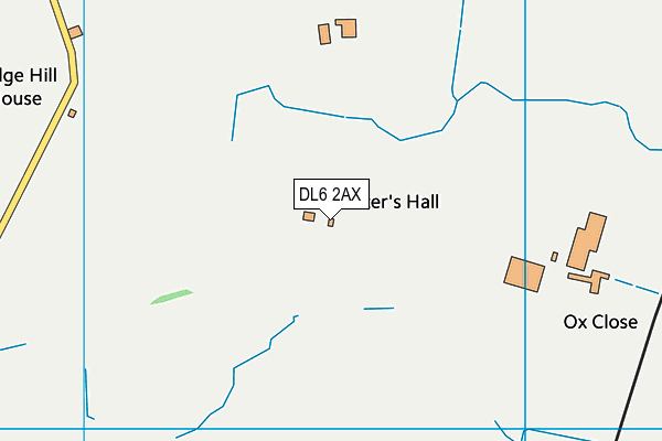 DL6 2AX map - OS VectorMap District (Ordnance Survey)