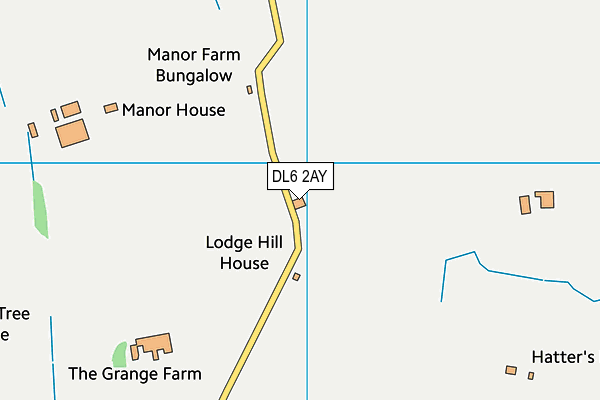 DL6 2AY map - OS VectorMap District (Ordnance Survey)