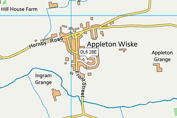 DL6 2BE map - OS VectorMap District (Ordnance Survey)