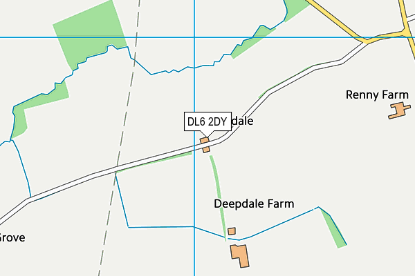 DL6 2DY map - OS VectorMap District (Ordnance Survey)