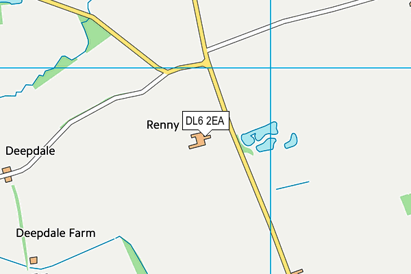 DL6 2EA map - OS VectorMap District (Ordnance Survey)