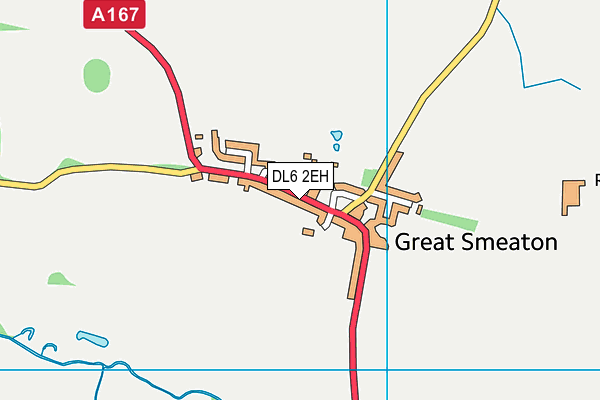 DL6 2EH map - OS VectorMap District (Ordnance Survey)