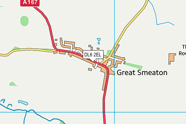 DL6 2EL map - OS VectorMap District (Ordnance Survey)