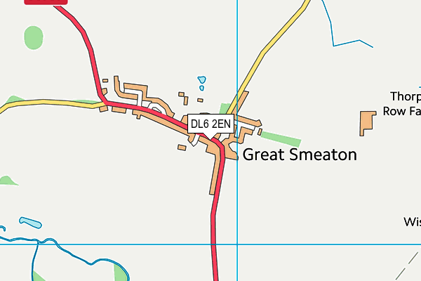 DL6 2EN map - OS VectorMap District (Ordnance Survey)