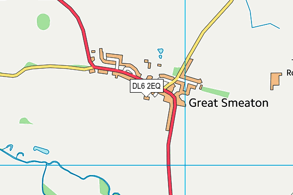 DL6 2EQ map - OS VectorMap District (Ordnance Survey)