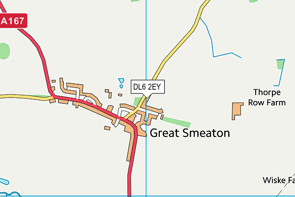 DL6 2EY map - OS VectorMap District (Ordnance Survey)