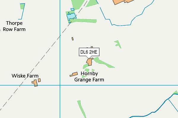 DL6 2HE map - OS VectorMap District (Ordnance Survey)