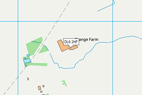 DL6 2HF map - OS VectorMap District (Ordnance Survey)