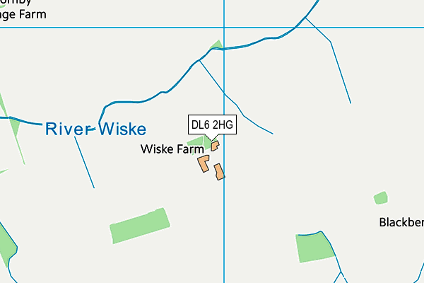 DL6 2HG map - OS VectorMap District (Ordnance Survey)