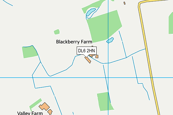 DL6 2HN map - OS VectorMap District (Ordnance Survey)