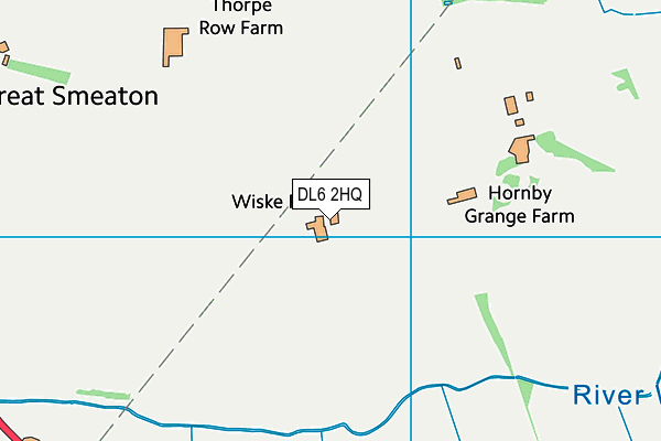 DL6 2HQ map - OS VectorMap District (Ordnance Survey)