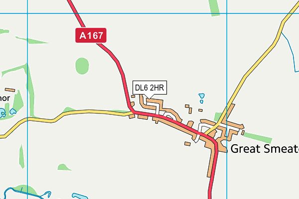 DL6 2HR map - OS VectorMap District (Ordnance Survey)