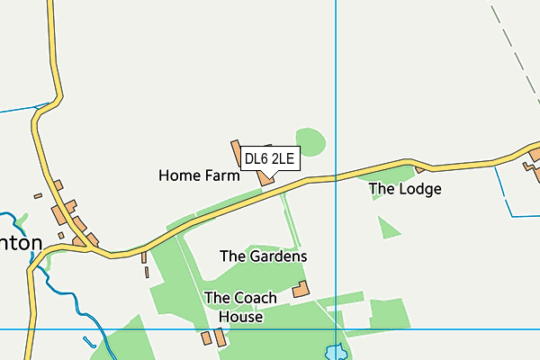 DL6 2LE map - OS VectorMap District (Ordnance Survey)