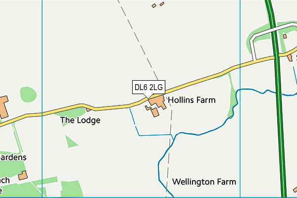 DL6 2LG map - OS VectorMap District (Ordnance Survey)
