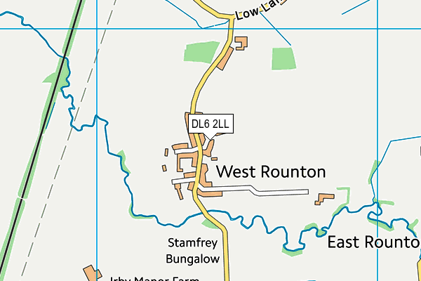 DL6 2LL map - OS VectorMap District (Ordnance Survey)