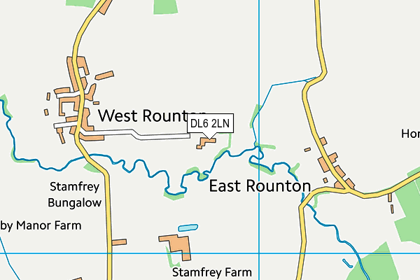 DL6 2LN map - OS VectorMap District (Ordnance Survey)