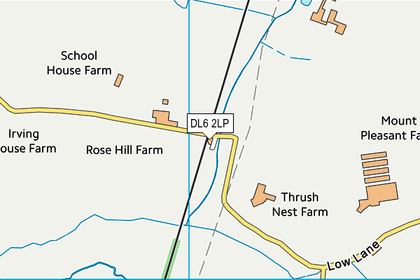 DL6 2LP map - OS VectorMap District (Ordnance Survey)