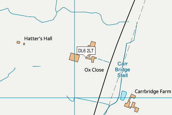 DL6 2LT map - OS VectorMap District (Ordnance Survey)