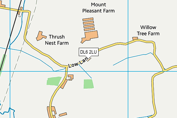 DL6 2LU map - OS VectorMap District (Ordnance Survey)