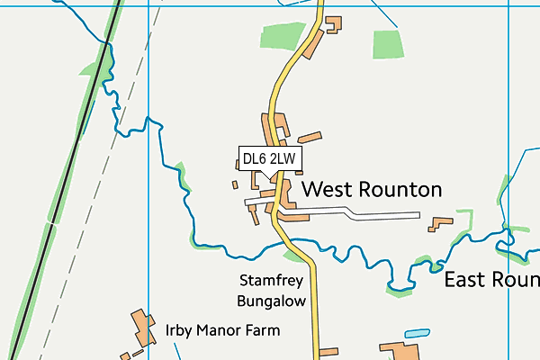 DL6 2LW map - OS VectorMap District (Ordnance Survey)