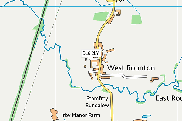 DL6 2LY map - OS VectorMap District (Ordnance Survey)