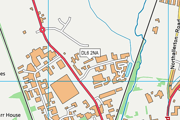 DL6 2NA map - OS VectorMap District (Ordnance Survey)