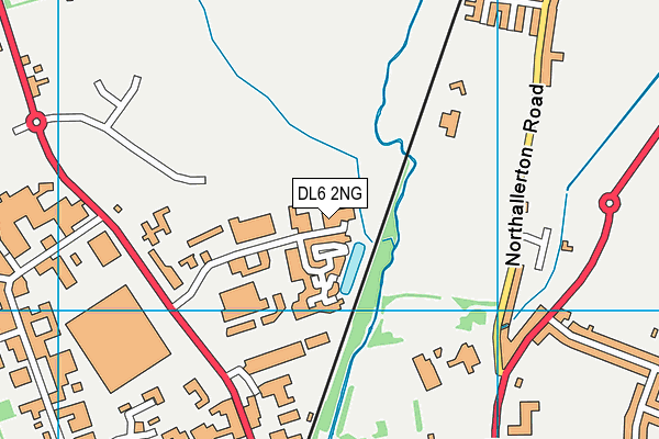 DL6 2NG map - OS VectorMap District (Ordnance Survey)